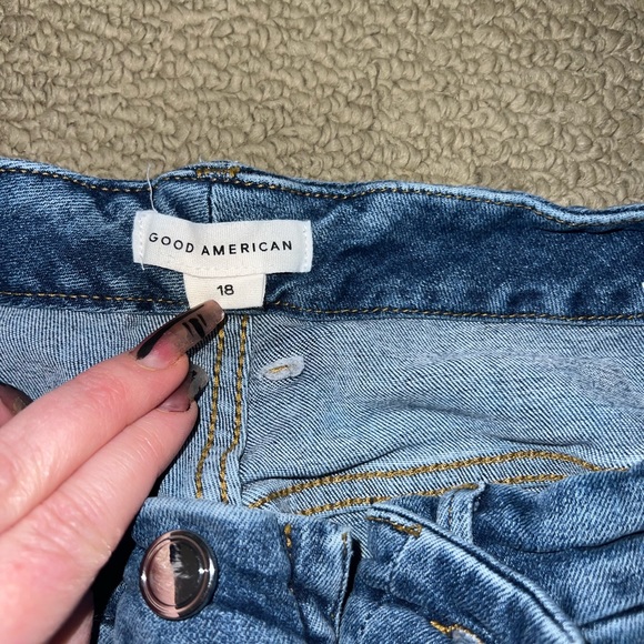 GOOD AMERICAN size 18 good legs ripped skinny jean - Picture 9 of 10